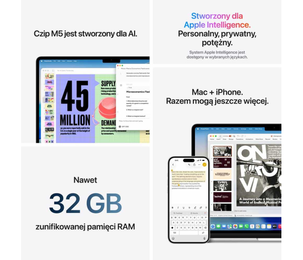 Apple MacBook Air M5/16GB/2TB/Mac OS Srebrny 10R GPU - 1588970 - zdjęcie 9